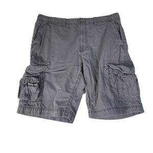 Sonoma Life & Style Cargo Shorts Men's 36W Button Pockets Carpenter 100% Cotton